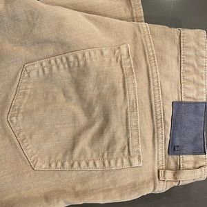 Bonobos 34x30, athletic fit tan/khaki/light brown style jeans